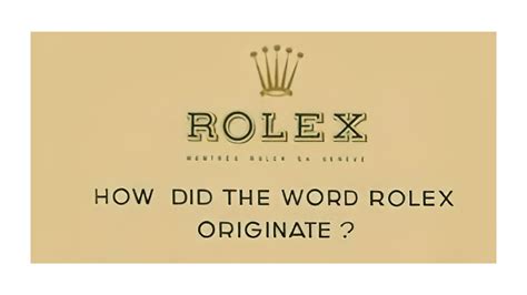 where does the name rolex come from|rolex logo evolution.